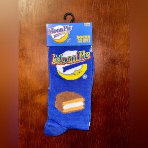MOON PIE NOVELTY CREW SOCKS NWT MEN’S SHOE SIZE 6-12